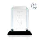 Carey Black Rectangle Crystal Trophy