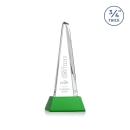 Womack Tower on Helton Base Green Towers Crystal Trophy