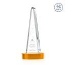 Womack Tower on Alberton Base Amber Towers Crystal Trophy