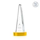 Womack Tower on Alberton Base Gold Towers Crystal Trophy