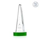 Womack Tower on Alberton Base Green Towers Crystal Trophy