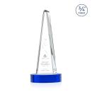 Womack Tower on Alberton Base Blue Towers Crystal Trophy