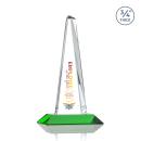 Womack Tower Full Color Green Towers Crystal Trophy