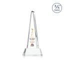 Womack Tower Full Color on Helton Base Clear Towers Crystal Trophy