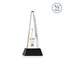 Womack Tower Full Color on Helton Base Black Towers Crystal Trophy