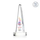 Womack Tower Full Color on Alberton Base Clear Towers Crystal Trophy