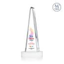 Womack Tower Full Color on Alberton Base Fagan Towers Crystal Trophy