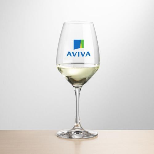 Custom Barware Glasses - Wine Glasses - Santiago Wine - Full Color