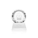 Milton on Pruitt Base Clear Circle Crystal Trophy