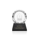 Milton on Pruitt Base Black Circle Crystal Trophy