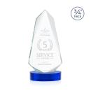 McMullen on Alberton Oval Base Blue Unique Crystal Trophy