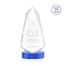 McMullen on Alberton Base Sky Blue Unique Crystal Trophy