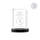 Carey on Alberton Base Black Rectangle Crystal Trophy