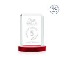 Carey on Alberton Base Red Rectangle Crystal Trophy