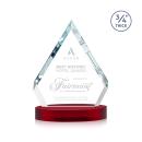 Apex on Alberton Base Red Crystal Trophy