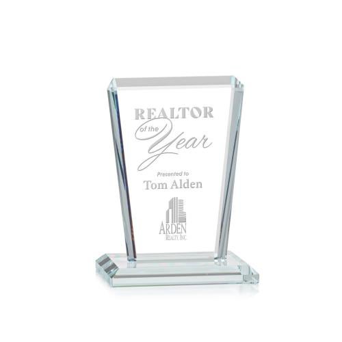 Awards and Plaques - Crystal Trophies - Frank Clear Rectangle Crystal Trophy