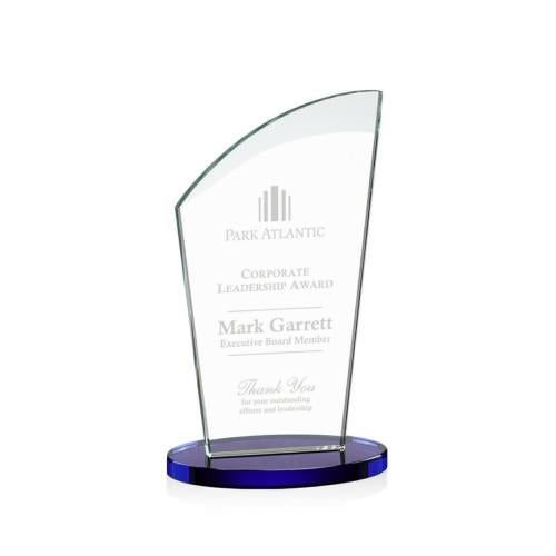 Awards and Plaques - Crystal Trophies - Darling Blue Peaks Crystal Trophy