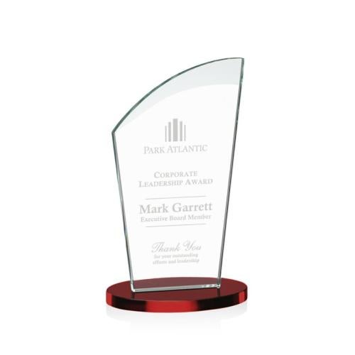 Awards and Plaques - Crystal Trophies - Darling Red Peaks Crystal Trophy