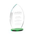 Vernon Green Flame Crystal Trophy