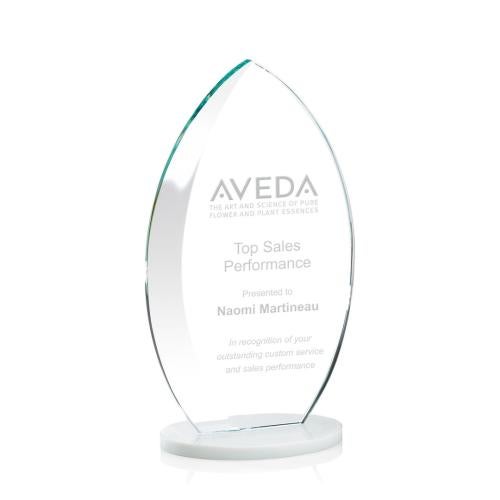 Awards and Plaques - Crystal Trophies - Vernon Fagan Flame Crystal Trophy