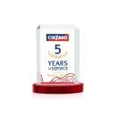 Carey Full Color on Alberton Base Red Rectangle Crystal Trophy