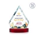 Apex Full Color on Alberton Base Red Crystal Trophy