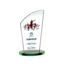 Darling Full Color Green Peaks Crystal Trophy