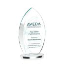 Vernon Full Color Clear Flame Crystal Trophy
