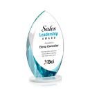 Vernon Full Color Fagan Flame Crystal Trophy