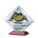 Cronin Full Color Rosewood Crystal Trophy
