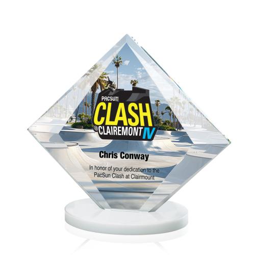 Awards and Plaques - Crystal Trophies - Cronin Full Color Fagan Crystal Trophy