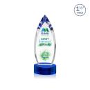 Fortier Full Color Blue Peaks Crystal Trophy