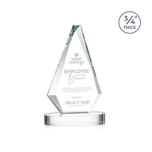 Awards and Plaques - Crystal Trophies - Crowell on Alberton Base Starfire Crystal Trophy