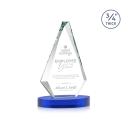 Crowell on Alberton Base Blue Crystal Trophy