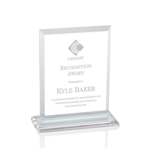 Awards and Plaques - Crystal Trophies - Villa Clear Rectangle Crystal Trophy
