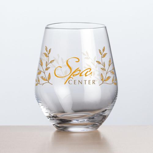 Custom Barware Glasses - Wine Glasses - Stahl Stemless Wine - Full Color