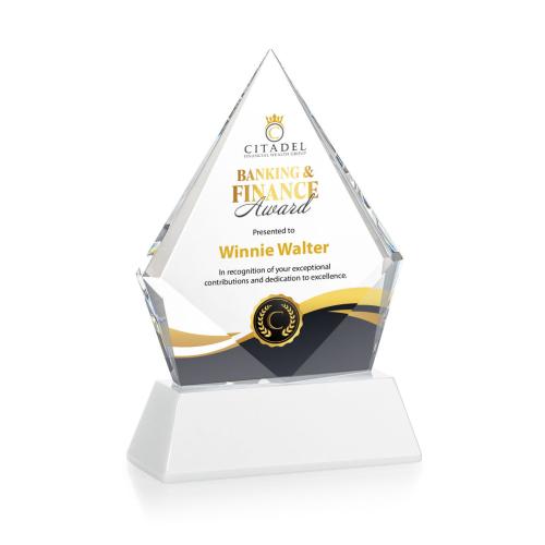 Awards and Plaques - Crystal Trophies - Shelton Full Color on Helton Base Fagan Crystal Trophy