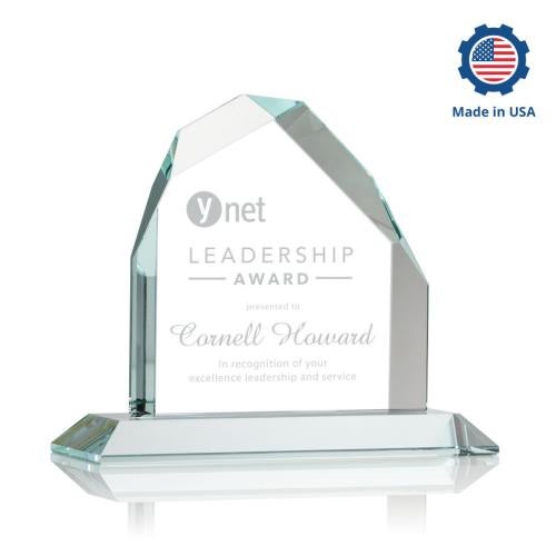 Awards and Plaques - Crystal Trophies - McDonald Peak Peaks Crystal Trophy