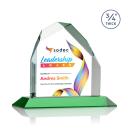 McDonald Peak Full Color Green Peaks Crystal Trophy