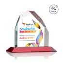 McDonald Peak Full Color Red Peaks Crystal Trophy