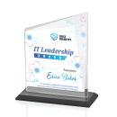 Saucedo Full Color Black Peaks Crystal Trophy