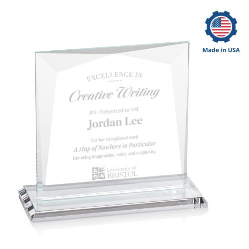 Awards and Plaques - Crystal Trophies - Paulson Square / Cube Crystal Trophy