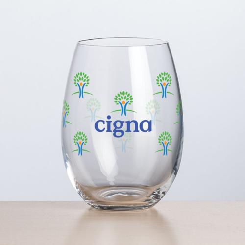 Custom Barware Glasses - Wine Glasses - Randolph Stemless Wine - Full Color