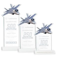 Top Gun Fagan Unique Crystal Trophy - Crystal Trophies