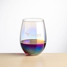 Miami Stemless Wine - Deep Etch - Wine Glasses