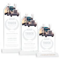 Longhaul Fagan Unique Crystal Trophy - Crystal Trophies