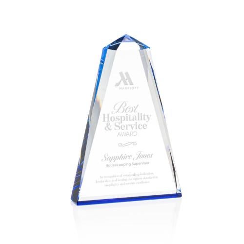 Awards and Plaques - Crystal Trophies - Cotswold Pyramid Crystal Trophy