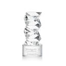 Callucci on Round Base Clear Towers Crystal Trophy