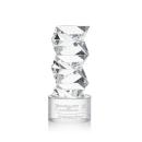 Callucci on Round Base Clear Towers Crystal Trophy