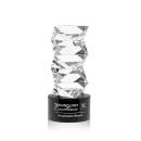 Callucci on Round Base Black Towers Crystal Trophy